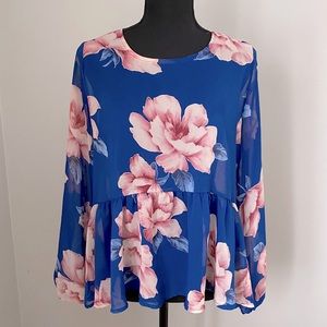 Floral hi-low blouse - Magnolia Boutique